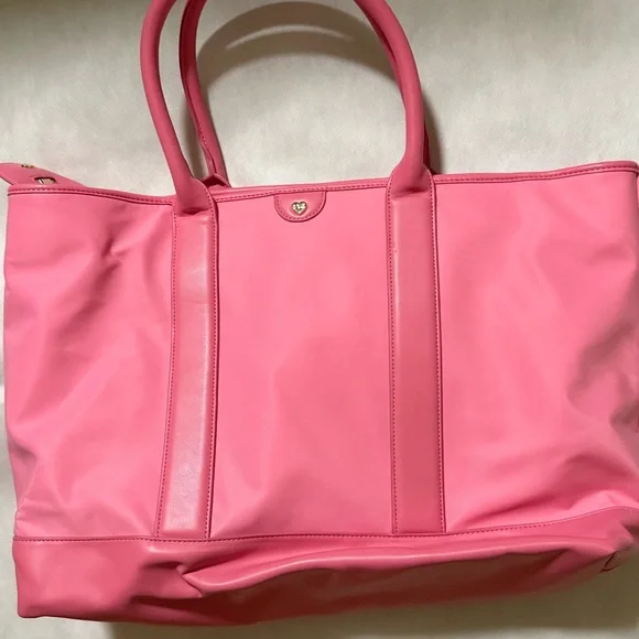 Stoney clover lane guava tote with custom patches nwot hearts - Picture 8 of 10